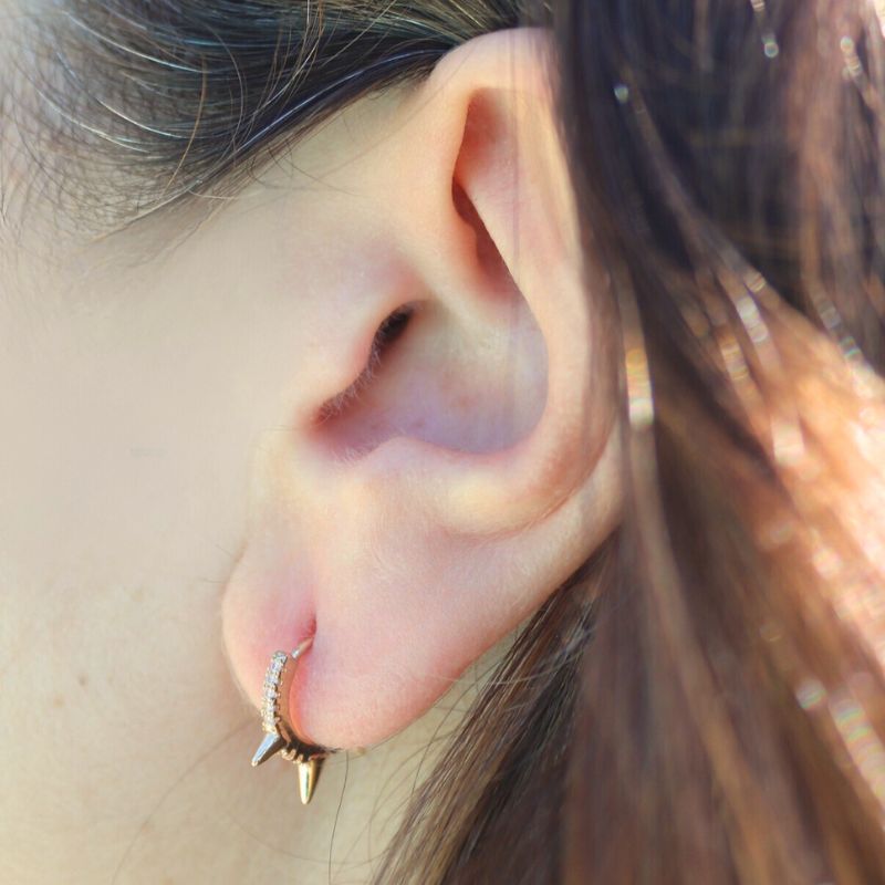 Pendientes de acero inoxidable de asoa jewels