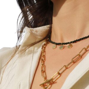 Collar Rula green gold