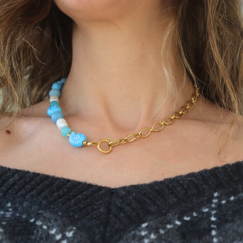 Collar Marela azul claro - Imagen 2